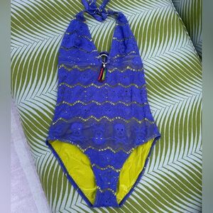 Letarte One Piece in Blue and Yellow
